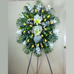 Arreglos fúnebre en trípode