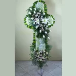 Cruz de flores para velorio