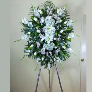 trípode para velorio blanco